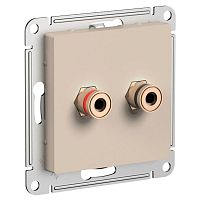 ATN001287 Аудиорозетка двойная AtlasDesign песочн. SE 