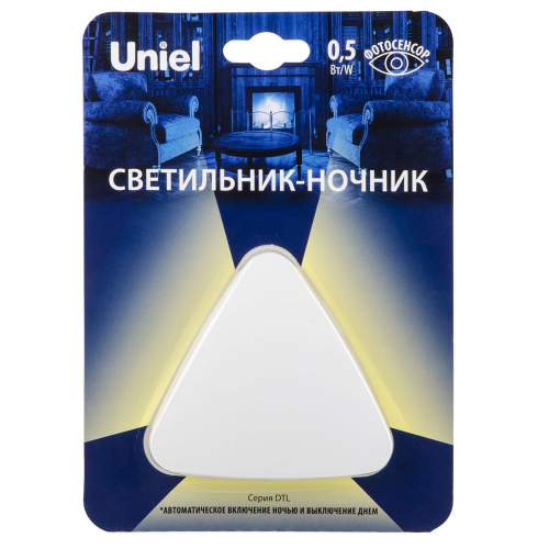 Светильник-ночник Uniel DTL-320 Треугольник/White/Sensor UL-00007223 в г. Санкт-Петербург  фото 2