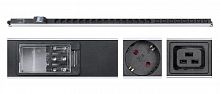 9545c Блок розеток для 19дюйм шкафов PDU-32-16S-8C19-B-T вертик. 16 розеток Schuko 8 розеток IEC 320 C19 32А автомат защиты алюм. корпус клем. колодка Cabeus 