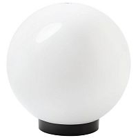 Б0048046 Светильник садово-парковый НТУ 02-100-351 шар бел. призма D350mm Е27 ЭРА 