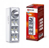 Светильник светодиодный СБА 2207DC 6+1LED 1.0А.ч lithium battery DC аварийный IN HOME 4690612029559 в г. Санкт-Петербург 