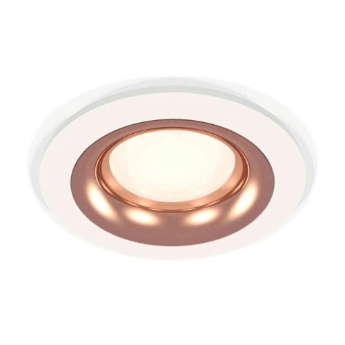 Комплект встраиваемого светильника Ambrella light Techno Spot XC7621006 SWH/PPG белый песок/золото розовое полированное (C7621, N7015) в г. Санкт-Петербург 