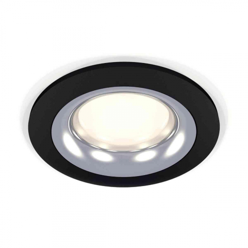 Комплект встраиваемого светильника Ambrella light Techno Spot XC7622003 SBK/PSL черный песок/серебро полированное (C7622, N7012) в г. Санкт-Петербург 