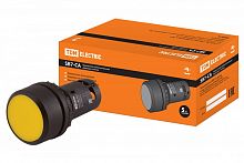 SQ0746-0016 Кнопка с фиксацией SB7-CAL55 d22мм 1з+1р желтая TDM