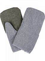 SQ1016-0517 Рукавицы рабочие "Полюс", брезентовый наладонник, основа бязь, ватин, серые, 1 пара, TDM