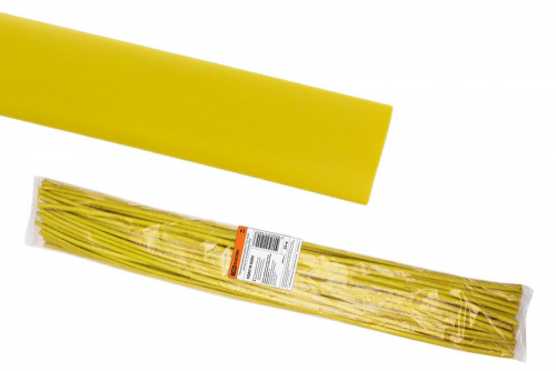SQ0518-0293 Термоусаживаемая трубка ТУТнг 40/20 желтая по 1м (25 м/упак) TDM