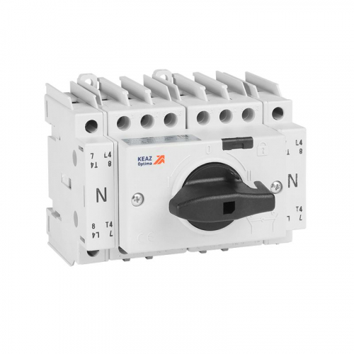 332088 Выключатель-разъединитель реверсивный 4п 63А OptiSwitch DI-63-4C КЭАЗ 