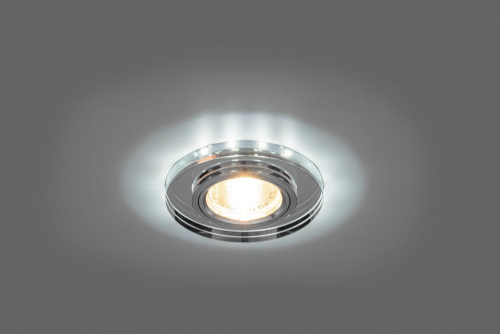 Светильник встраиваемый с белой LED подсветкой Feron 8060-2 потолочный MR16 G5.3 серебристый 28490 в г. Санкт-Петербург  фото 2