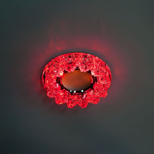Светильник встраиваемый с разноцветной LED подсветкой Feron CD2542 MR16 прозрачный 27969 в г. Санкт-Петербург  фото 6