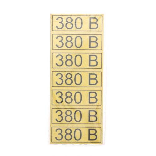 56-0008-2 Наклейка знак электробезопасности "380В" 35х100мм Rexant  фото 3