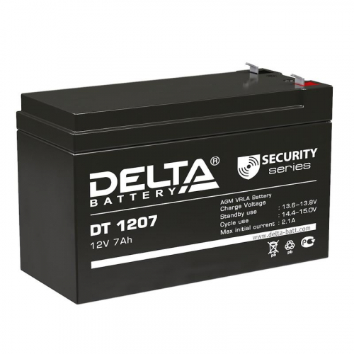 4614010040008 Аккумулятор ОПС 12В 7А.ч DT 1207 Delta 