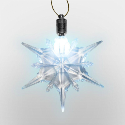 Фигура светодиодная подвесная "Снежинка" 9.5х9.5см Neon-Night 501-091 в г. Санкт-Петербург  фото 4