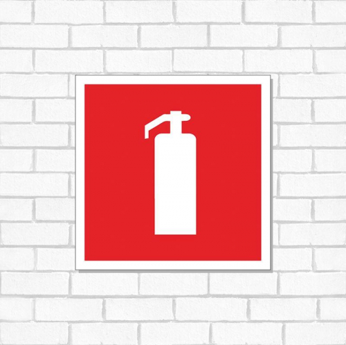 Табличка ПВХ знак пожарной безопасности "Огнетушитель" 200х200мм Rexant 56-0051-2 в г. Санкт-Петербург  фото 2