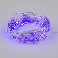 Светодиодная гирлянда Uniel Роса фиолетовый ULD-S1000-100/SCB/3AA Purple IP20 Dew UL-00007187 в г. Санкт-Петербург 