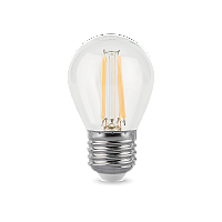 Лампа светодиодная филаментная Black Filament 9Вт P45 шар 4100К нейтр. бел. E27 710лм GAUSS 105802209 в г. Санкт-Петербург 