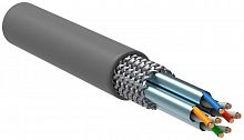 LC1-C6A04-611 Кабель витая пара S/FTP кат.6A 4х2х23AWG solid ПВХ сер. (305м) (м) ITK 