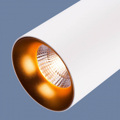 Подвесной светодиодный светильник Elektrostandard DLS021 9+4W 4200К белый матовый/золото a045501 в г. Санкт-Петербург  фото 2