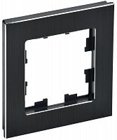 BR-M12-M-K02 Рамка 1-м BRITE РУ-1-1-БрЧ металл черн. IEK 