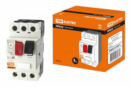 SQ0212-0011 Пускатель ПРК32-14 In=14A Ir=9-14A Ue 660В TDM