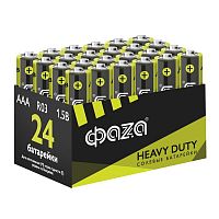 Элемент питания солевой AAA/R03 1.2В Heavy Duty Pack-24 (уп.24шт) ФАZА 5042322 в г. Санкт-Петербург 