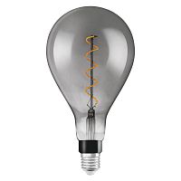 Лампа светодиодная филаментная Vintage 1906 LED dim CL A160 FIL SMOKE 12 dim 5W/818 5Вт тепл. бел. E27 диммир. дым. OSRAM 4058075270022 в г. Санкт-Петербург 