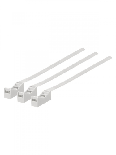 SQ0516-0304 Крепеж ремешковый 7.6х285 белый (50шт) TDM