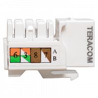 Модуль Keystone RJ45 кат.6 неэкранир. 110 IDC 90град. бел. TERACOM PRO EKF TRP-KSTN-90D-6UTP-WH в г. Санкт-Петербург 