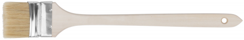 Кисть радиаторная, натуральная светлая щетина, деревянная ручка 2.5" (63 мм) в г. Санкт-Петербург  фото 2