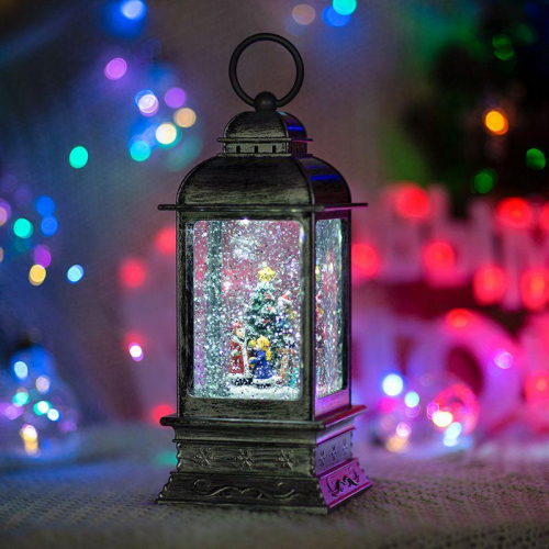 Фонарь декоративный с эффектом снегопада и подсветкой "Рождество" бел. NEON-NIGHT 501-065 в г. Санкт-Петербург  фото 10
