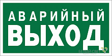 a12966 Знак безопасности BL-3015A.E23 "Аварийный выход" Белый свет 