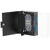 RNFBE2BL Копус оптического навесного бокса 2 слота для адаптерных планок типа RNAP без сплайс-кассеты без пигтейлов черн. DKC 