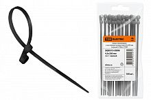 SQ0515-0506 Хомут нейлоновый с монтажным отверстием 4.3х200 мм (черный) (100шт) TDM
