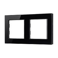 043797 Рамка стеклянная FRM-GLARE-GS-2-BK Arlight 