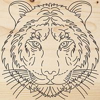 Доска для выжигания "Тигр" 150х150мм пакет Rexant 12-0903 в г. Санкт-Петербург 