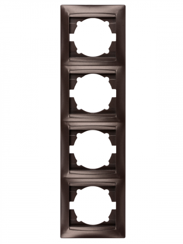 Рамка 4-х постовая вертикальная шоколад "Лама" TDM в г. Санкт-Петербург  фото 3