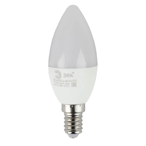 Лампа светодиодная ЭРА E14 6W 2700K матовая ECO LED B35-6W-827-E14 Б0020618 в г. Санкт-Петербург 