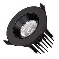 044618 Светильник светодиодный MS-ATOLL-BUILT-TURN-R94-10W Warm3000 (BK 36 deg 230В) IP54 металл Arlight 