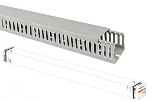 SQ0410-0015 Кабель-канал перфорированный 50х50 перфорация 4/6мм TDM (24 м)