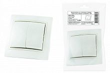 SQ1814-0502 Выключатель 2 кл. 10А белый "Таймыр" (пром. упак,, бакелит. основание) TDM