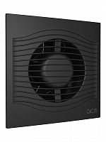 SLIM 4C Matt black Вентилятор осевой вытяжной с обратным клапаном D100 декоративный