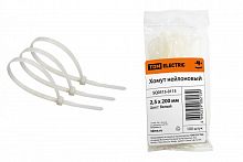 SQ0515-0115 Хомут 2.5х200мм нейлон (белый) (100шт) TDM