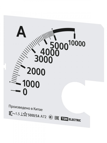 SQ1102-2072 Шкала Ш72 5000/5А-1.5 (для А72 Х/5А) TDM