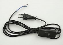 UL-00004429 Шнур сетевой UCX-C10/02A-170 BLACK с вилкой и выкл. 2А 500Вт 1.7м черн. Uniel 