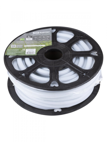 SQ0331-1518 Гибкий неон круглый SMD2835-120 LED/м-220 В-6.5 Вт/м-IP67-6000 K (25м) TDM