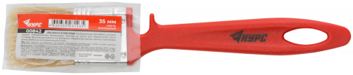 Кисть флейцевая "Крафт", натур.светлая щетина, пластиковая ручка с выемкой  35 мм в г. Санкт-Петербург  фото 3
