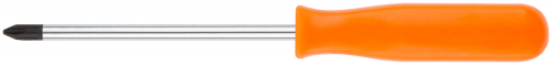 Отвертка "Эконом", CrV сталь, пластиковая оранжевая ручка  6х100 мм РН2 в г. Санкт-Петербург 