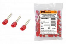 SQ0521-0007 Наконечник штыревой втулочный изолированный (двойной) НШвИ (2) 1.5х12 (100 шт) TDM