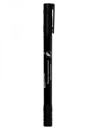 Маркер перманентный двухсторонний 0.4/1 мм, черный (пакет) круглый наконечник TDM в г. Санкт-Петербург 