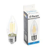 Лампа светодиодная Feron LB-66 Свеча E27 7W 230V 6400K 38272 в г. Санкт-Петербург 