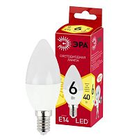 Б0052383 Лампа светодиодная LINE LED B35-6W-827-E14 R B35 6Вт свеча E14 тепл. бел. ЭРА 